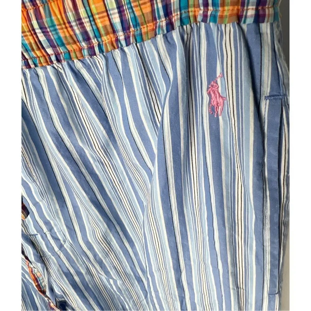 Polo Ralph Lauren Blue Striped Pajama Pants Large